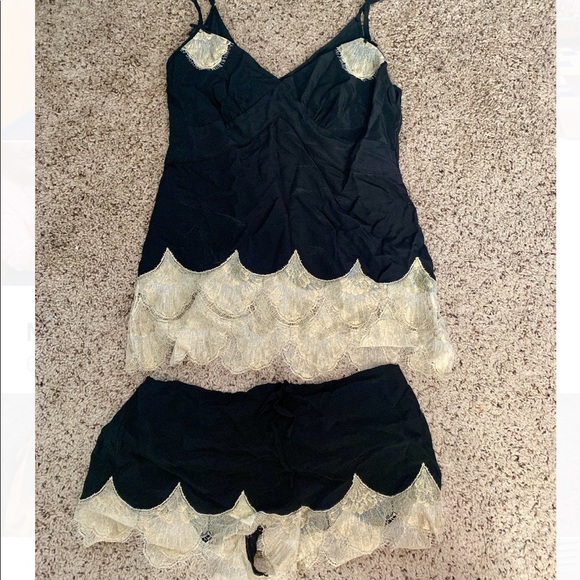 Black Silk Couture Lingerie - Picture 1 of 3